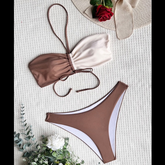 Colorblock three pieces set brown/cream - Picture 5 of 7